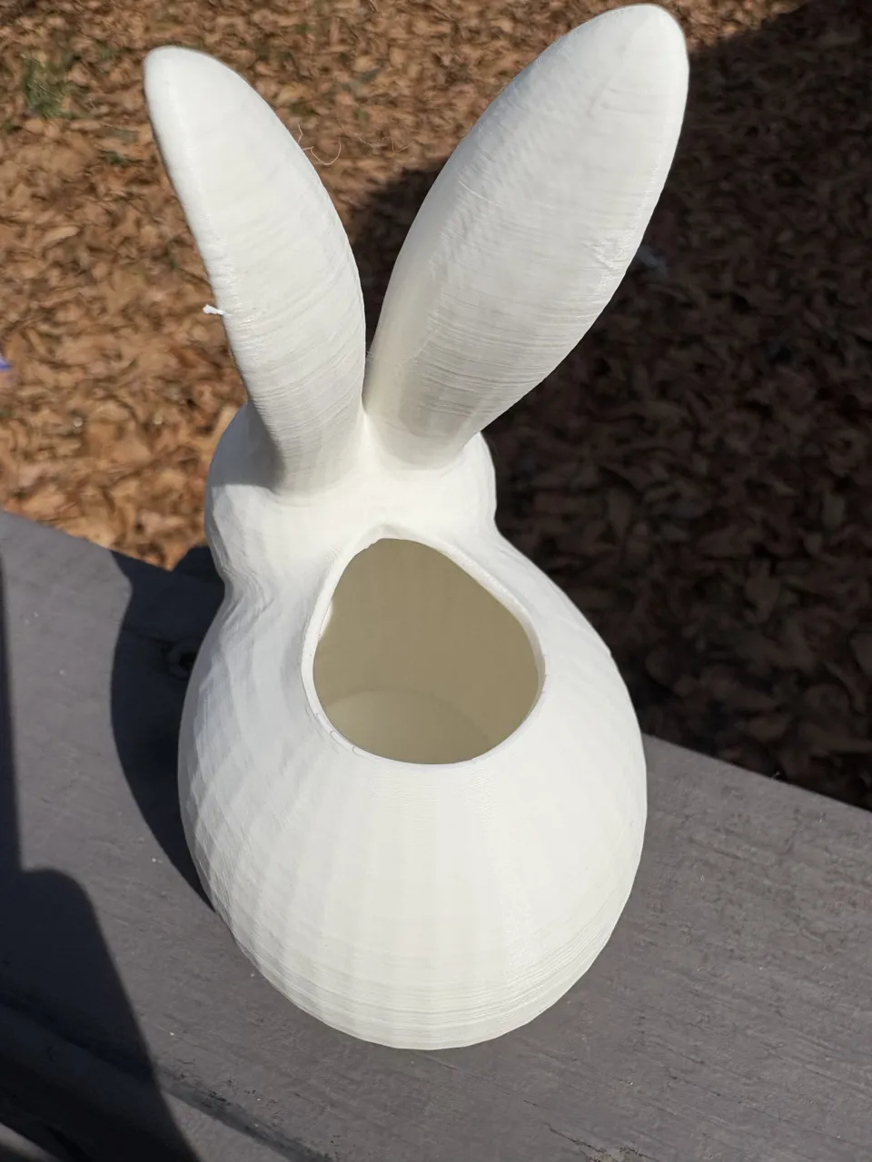 Minimal Bunny Vase | Modern Easter Rabbit Decor view 4