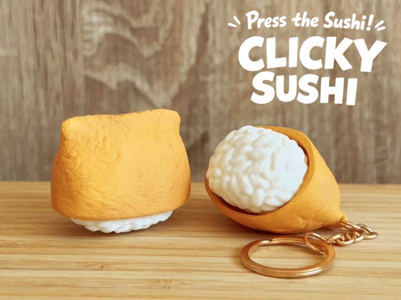Clicky Sushi – Inari Sushi Fidget Toy