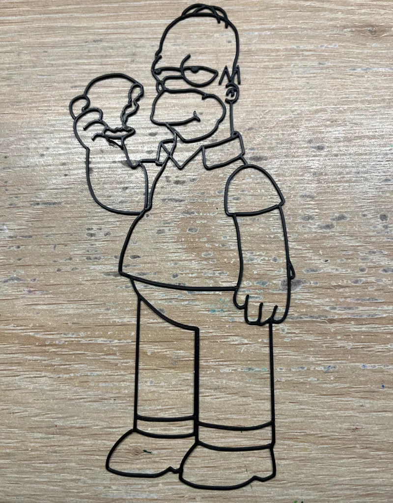 Homer Simpson Stencil