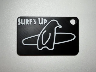 Surfs Up Keychain