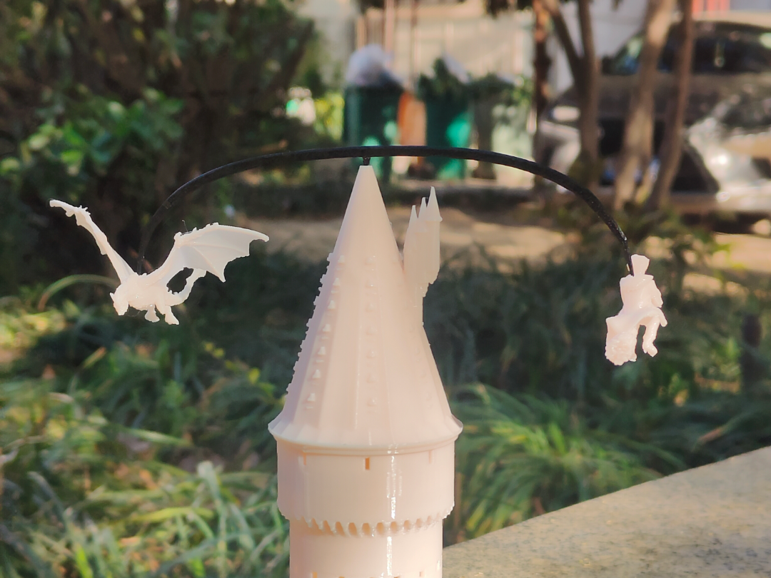 Miniatura 1 do modelo 3D 哈利波特与匈牙利树蜂龙平衡摆件