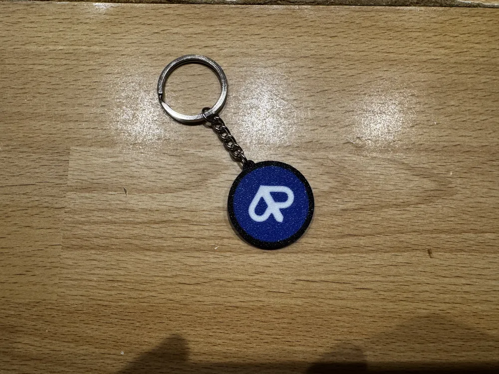 Basic Logo Design Process Piaggio Keychain – Original Round Logo - Free 3D Print Model - MakerWorld