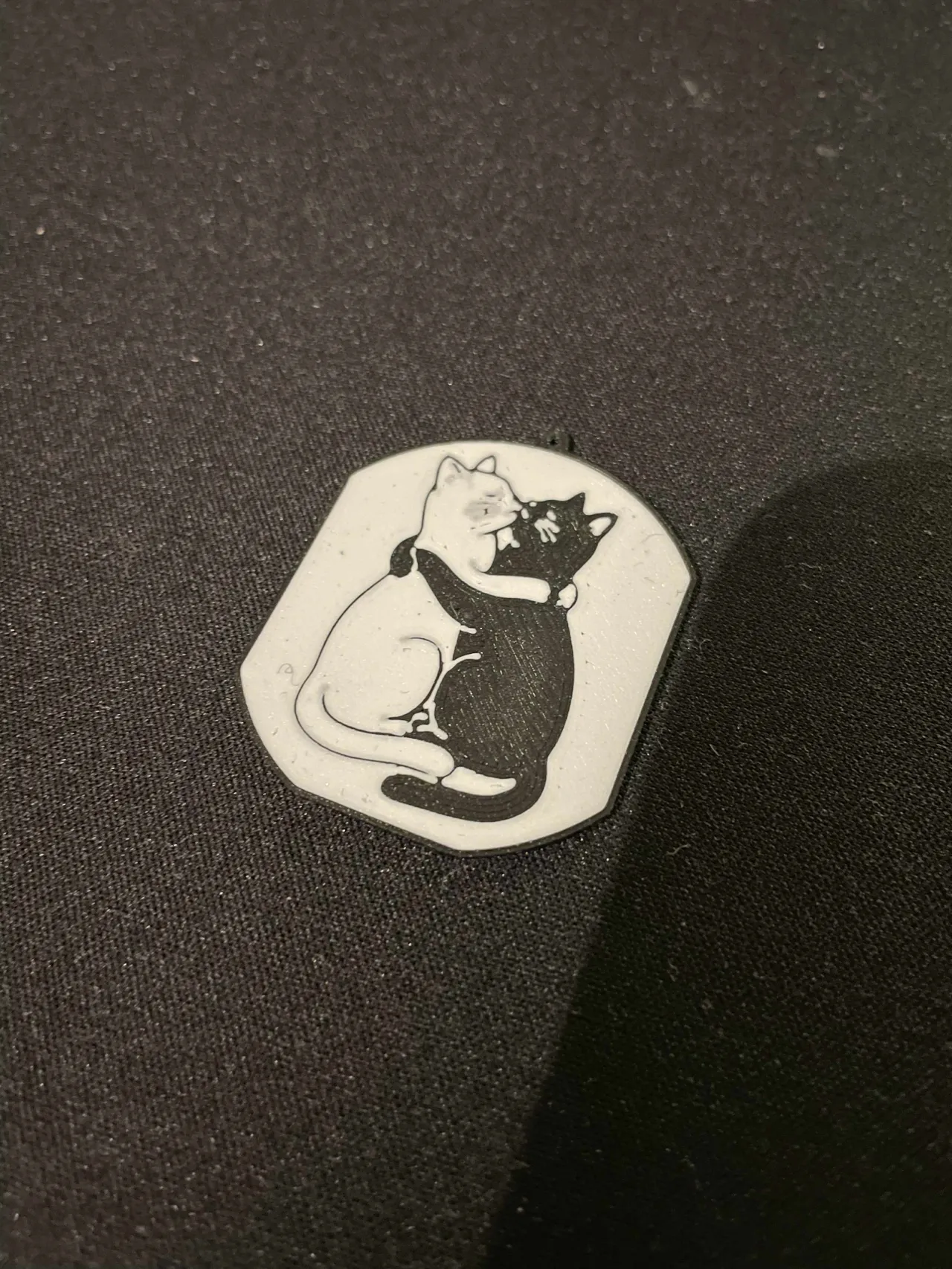 Loving cats ornamanet or earrings view 2