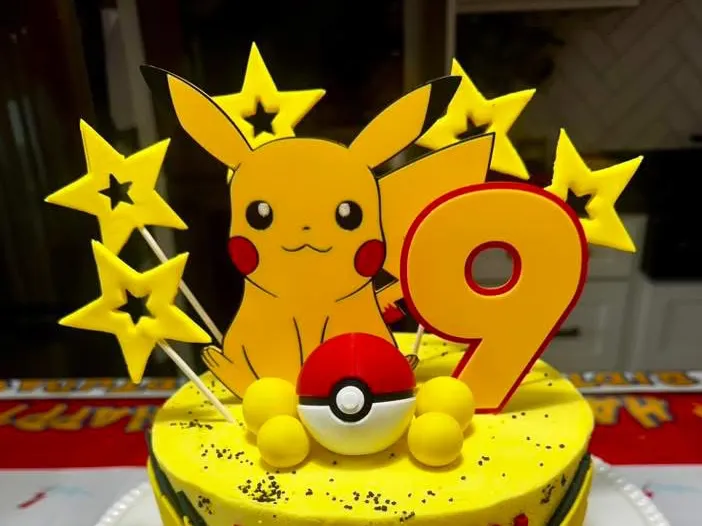 Pikachu cake topper