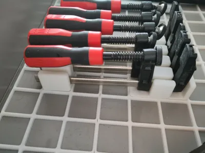 Gridfinity F clamp storage
