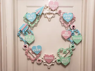 Brick Heart Wreath