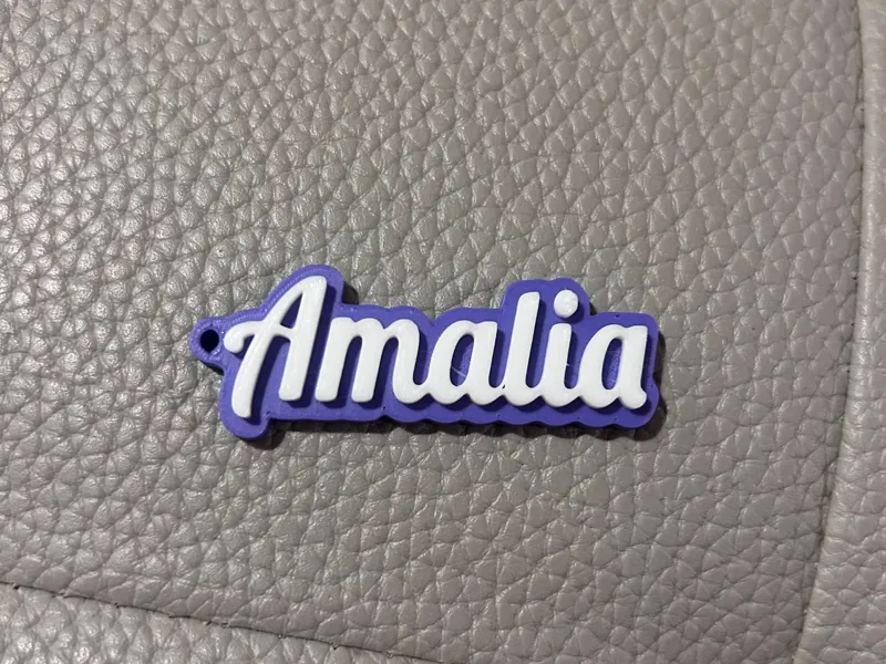 Amalia name keychain