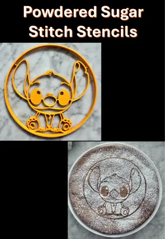 Powdered Sugar Stitch Cake Stencil