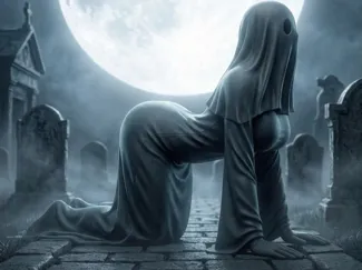 Veiled Crawling Female Ghost