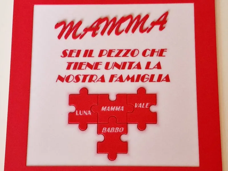 Cornice puzzle Festa della Mamma - Mother's day