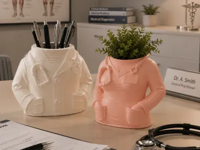 Doctor's Desk Organizer // Planter // Pen holder