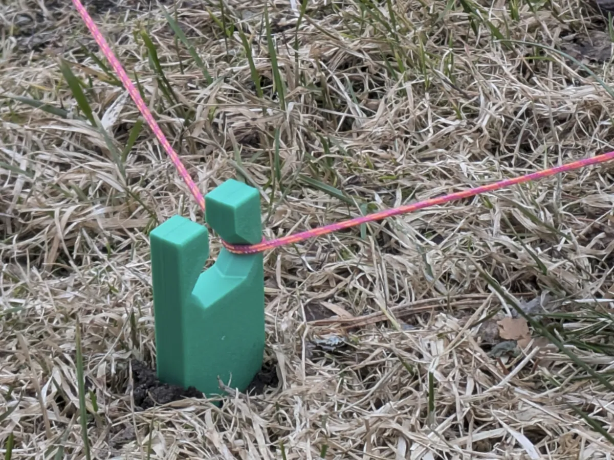 Versatile String Line Stakes / Tent Pegs / Anchors - Free 3D Print ...