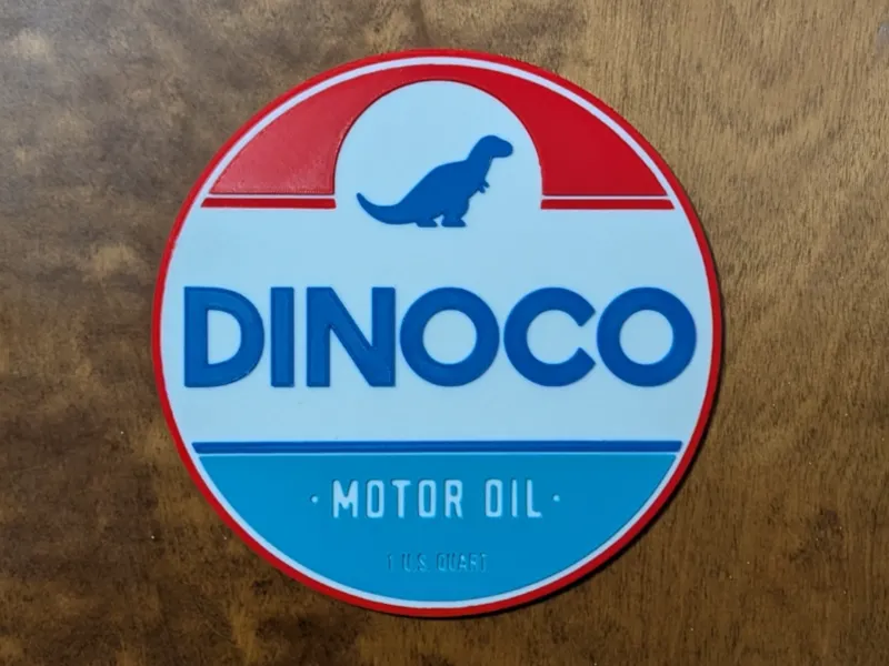 Dinoco wall sign