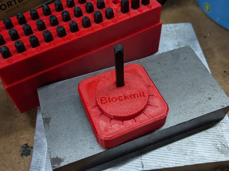 Blockmit Bitcoin BTC Seed Phrase Stamping Jig