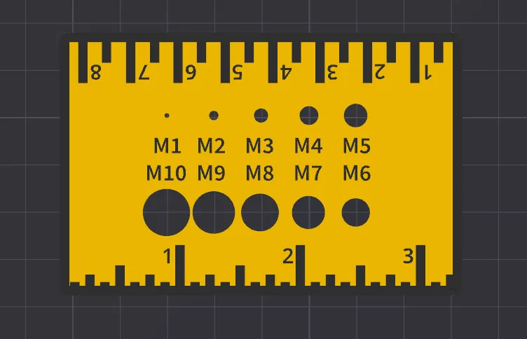 Ruler as the Size of a Credit Card by Richarrrd MakerWorld: Download ...