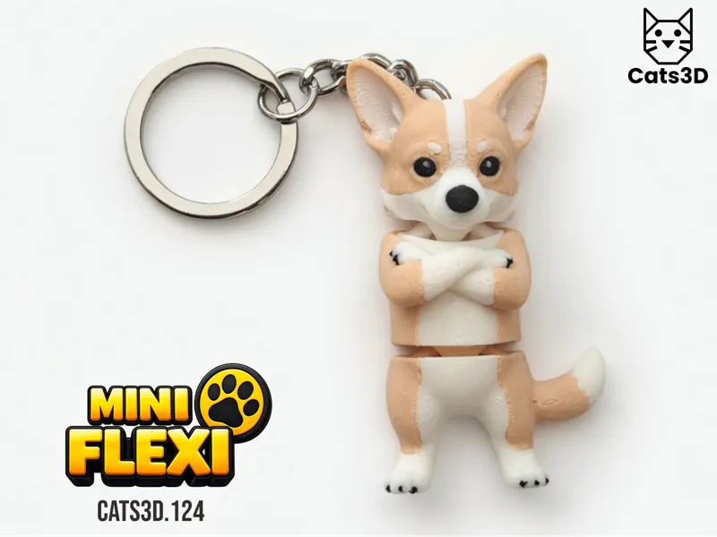 Corgi - (WITH and WITHOUT Tail) - Mini Flexi Dogs