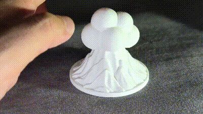 Volcanic Eruption! A stress-relieving desk toy, printed spring, no other parts needed.