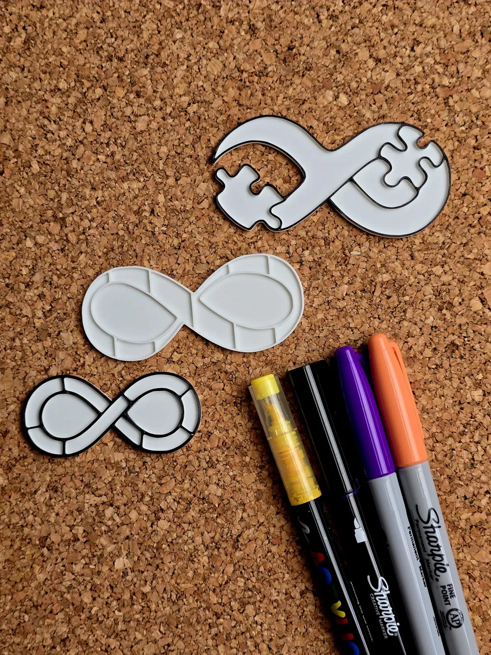 World Autism Awareness Day Infinity Coloring DIY - Free 3D Print Model ...