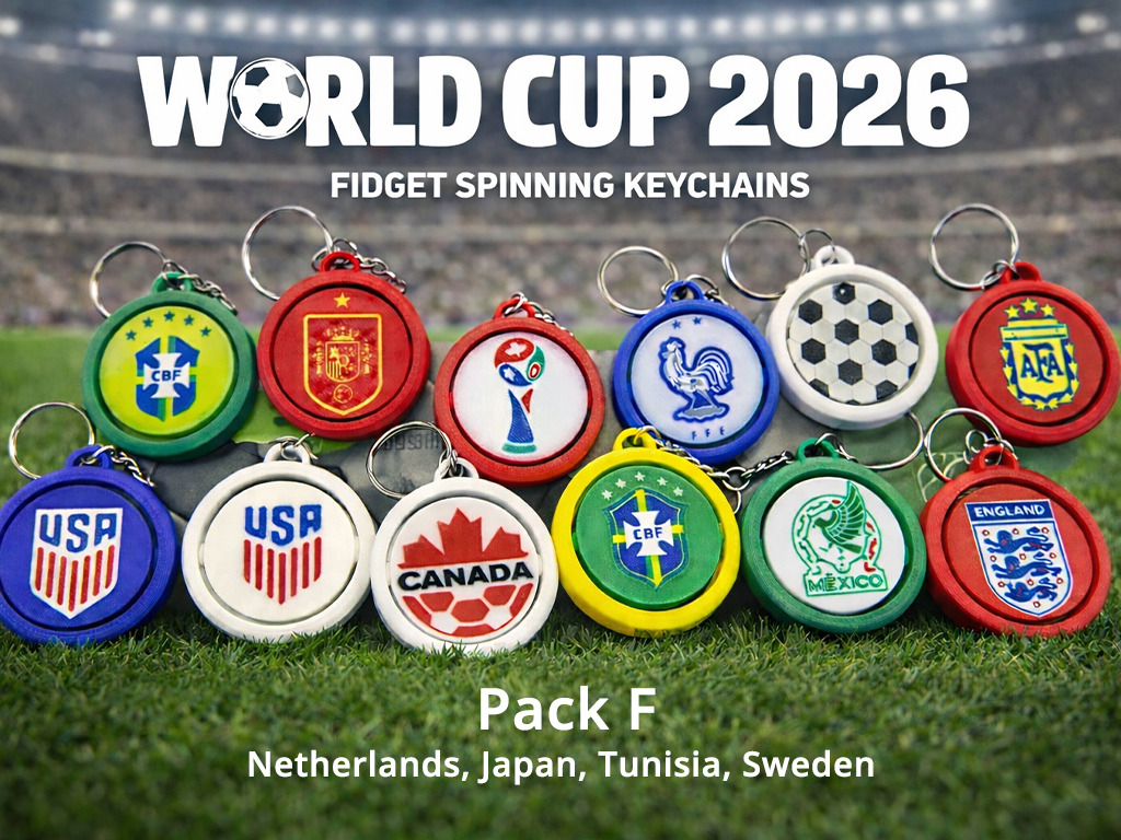 PACK F - World Cup 2026 Key Chain Spinners