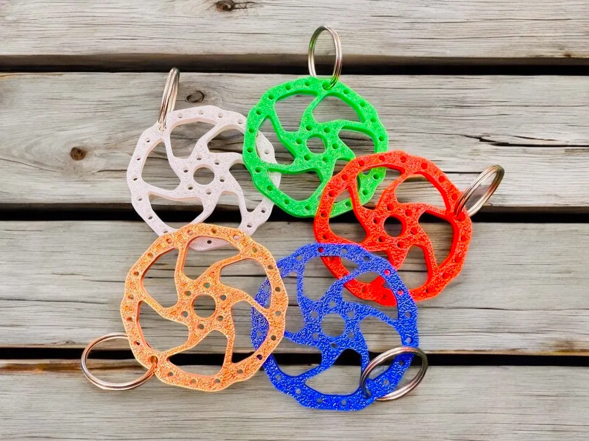 Brake disc keychain - Free 3D Print Model - MakerWorld