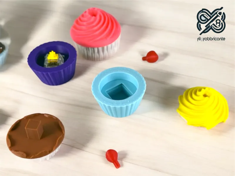 Cupcake Clickers Keychains - Fidget - No AMS
