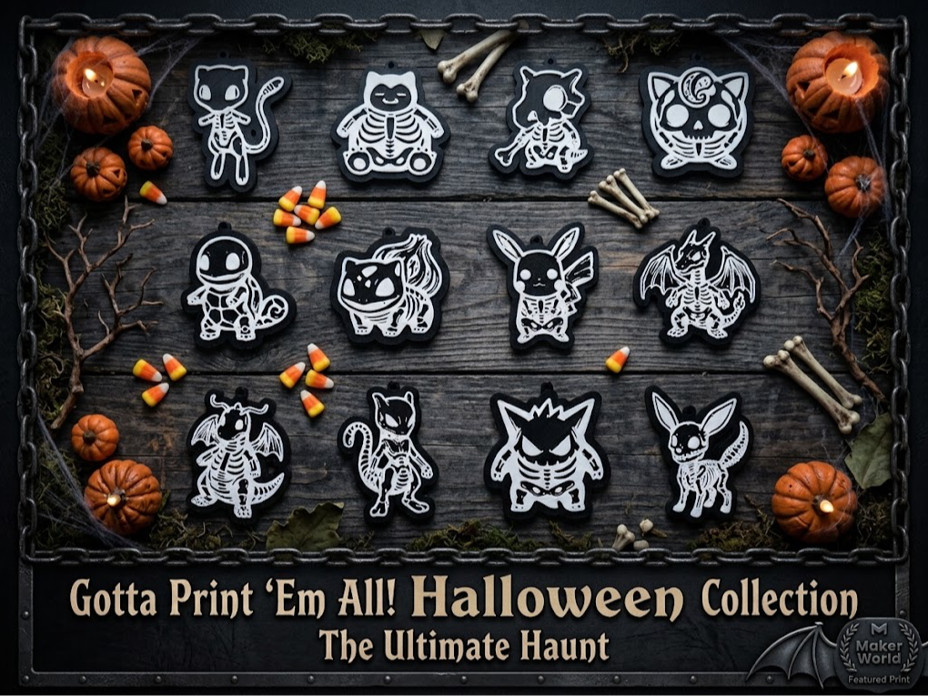 Pokemon X Halloween Skeleton Keychains - 1