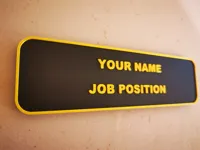 Targa da parete con magneti 10x2mm (tenuta media)