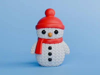 Knitted Snowman