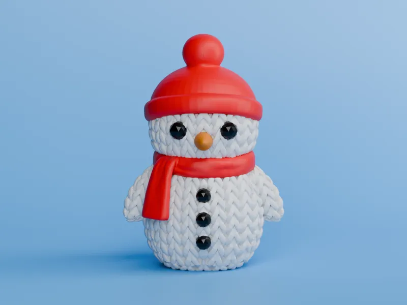 Knitted Snowman