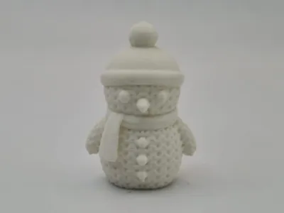 Knitted Snowman - Free 3D Print Model - MakerWorld