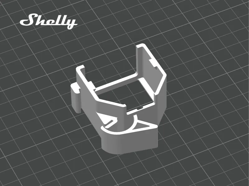 DIN Rail Mount for Shelly Plus Add-On w/ Gen 3 / 4