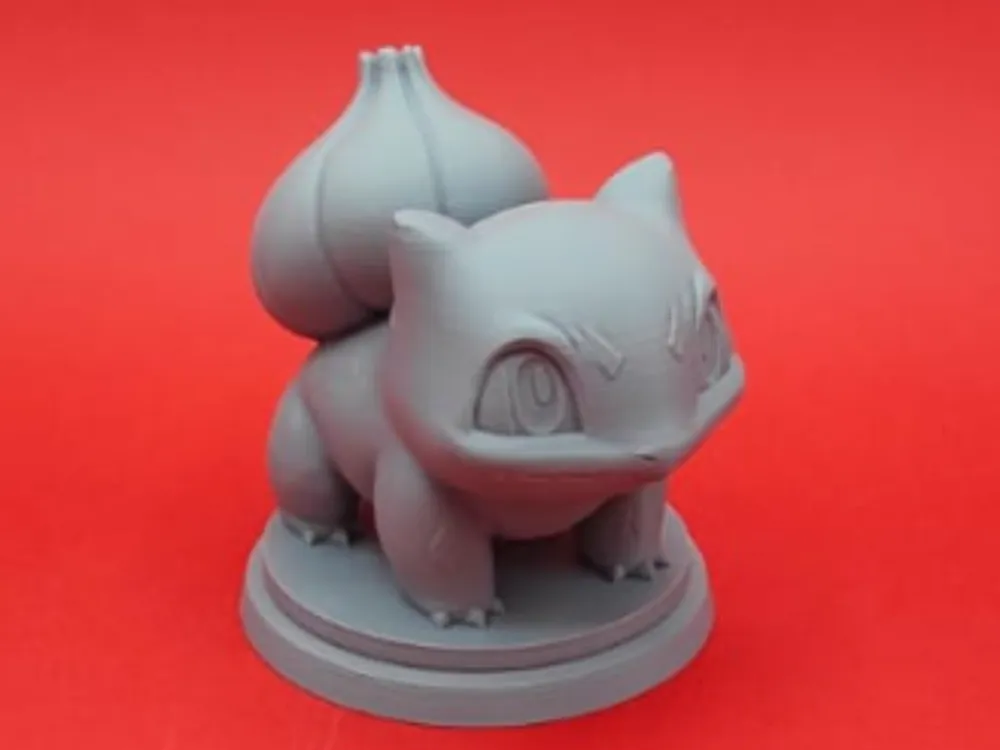 Bulbasaur Miniature on Base - Free 3D Print Model - MakerWorld