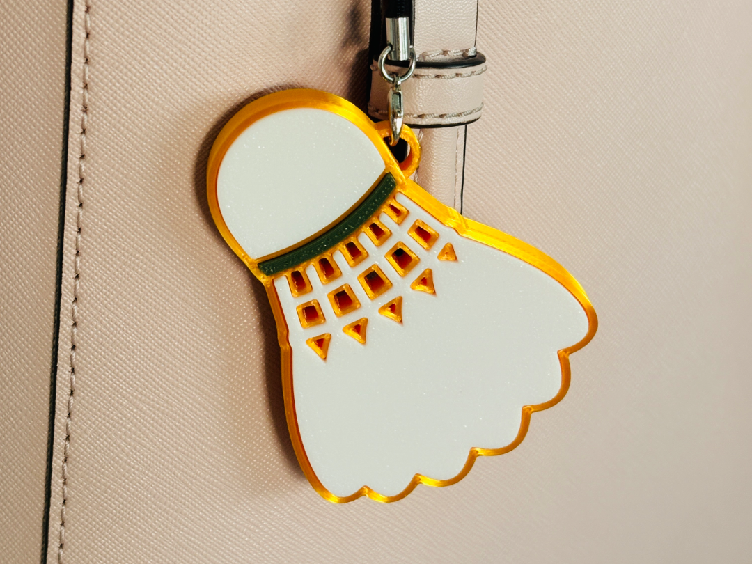 Badminton Keychain
