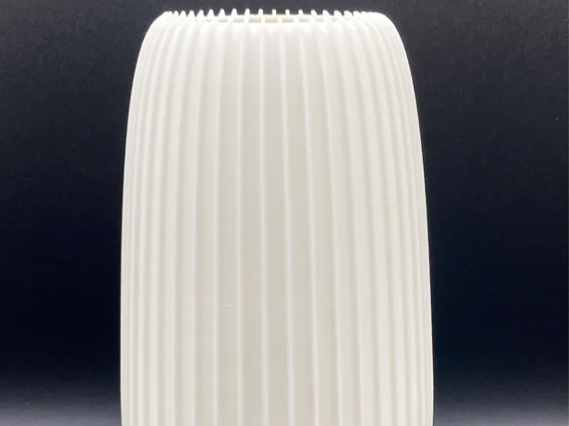 Vase hoch mit Streifen 