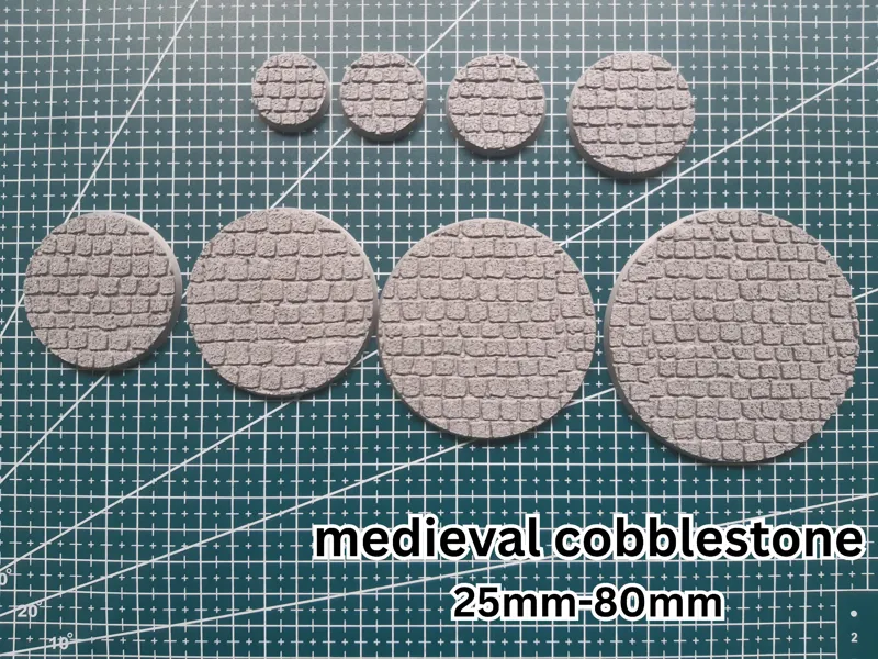 medieval cobblestone bases - 25mm-80mm - magnets