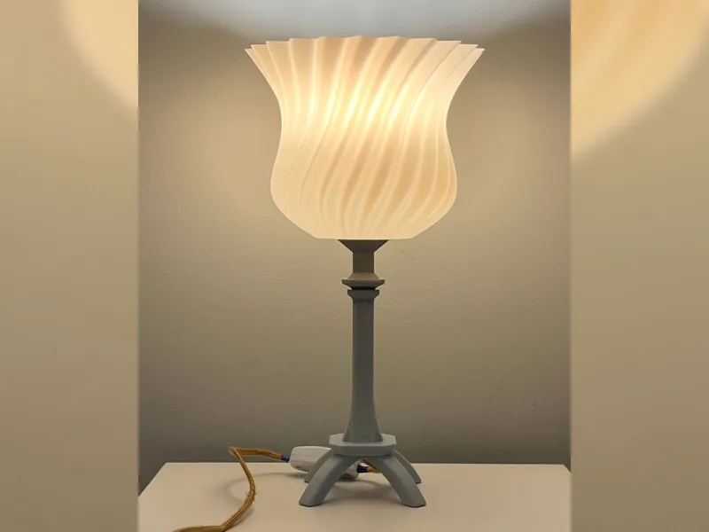 Geometric japanesse style lamp base