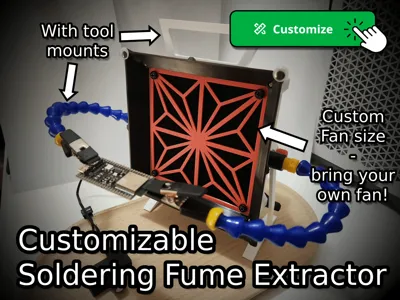 Customizable Soldering Fume Extractor