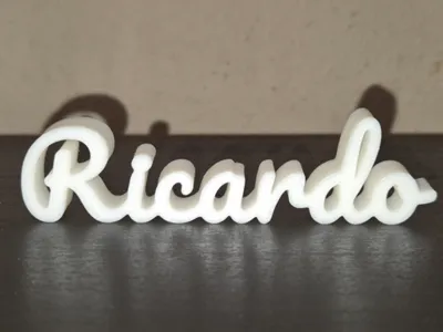 Ricardo Name Sign Display Decor