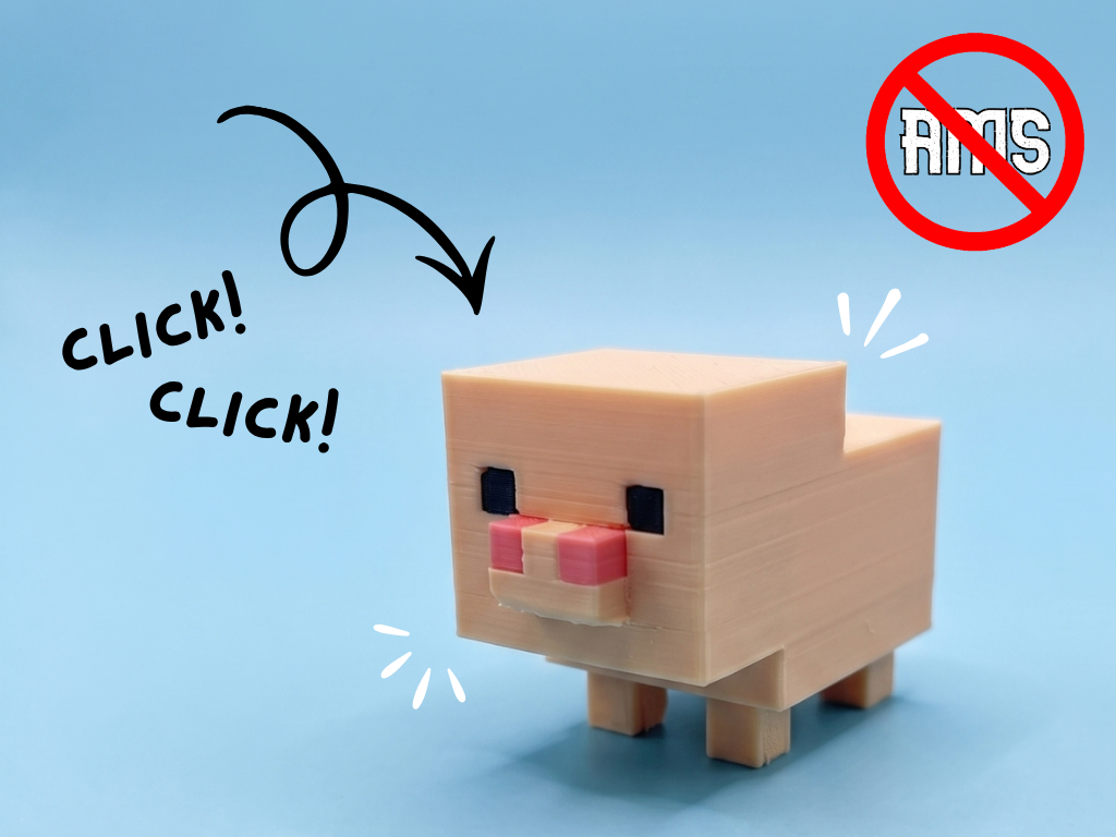 Minecraft Baby Pig Fidget Clicker