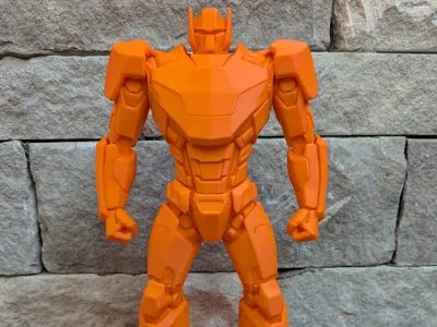 Robot Mech Warrior - Engravable Statue and Trophy