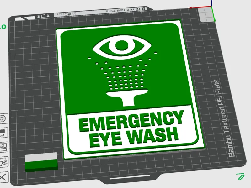 Emergency Eye Wash Sign