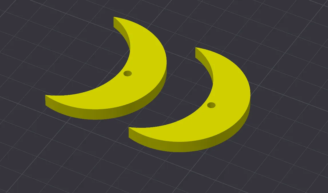 Crescent Earring Punk Sailor Moon view 2