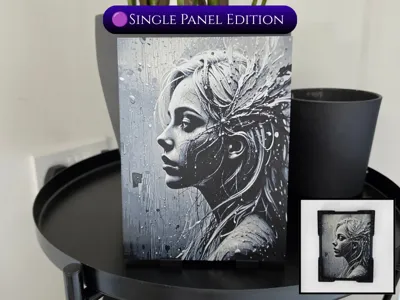 Peeling Woman | Single Panel HueForge