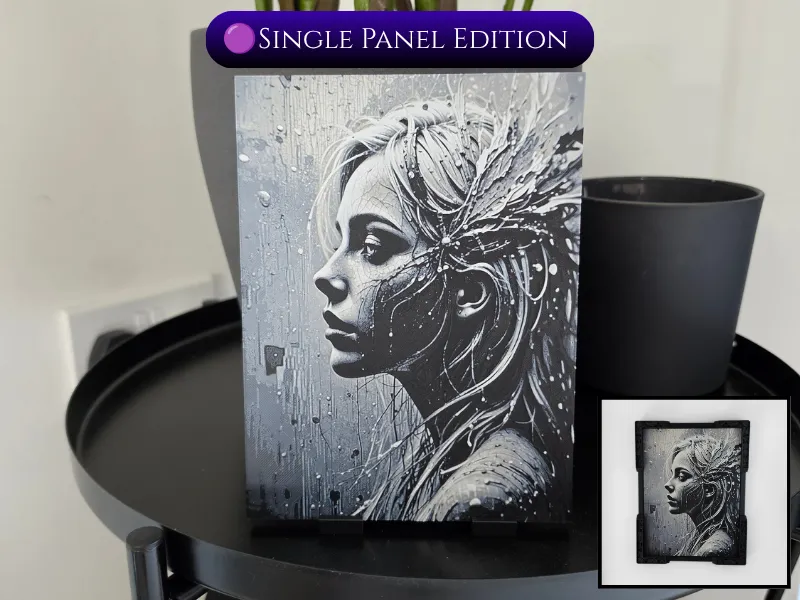 Peeling Woman | Single Panel HueForge