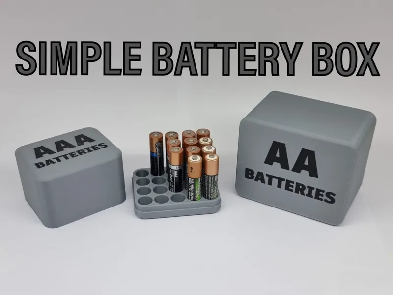 Simple Battery Storage Boxes
