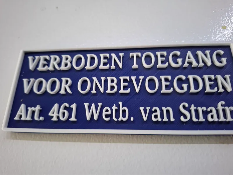 Verboden toegang 