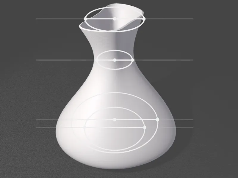Organische Blumenvase