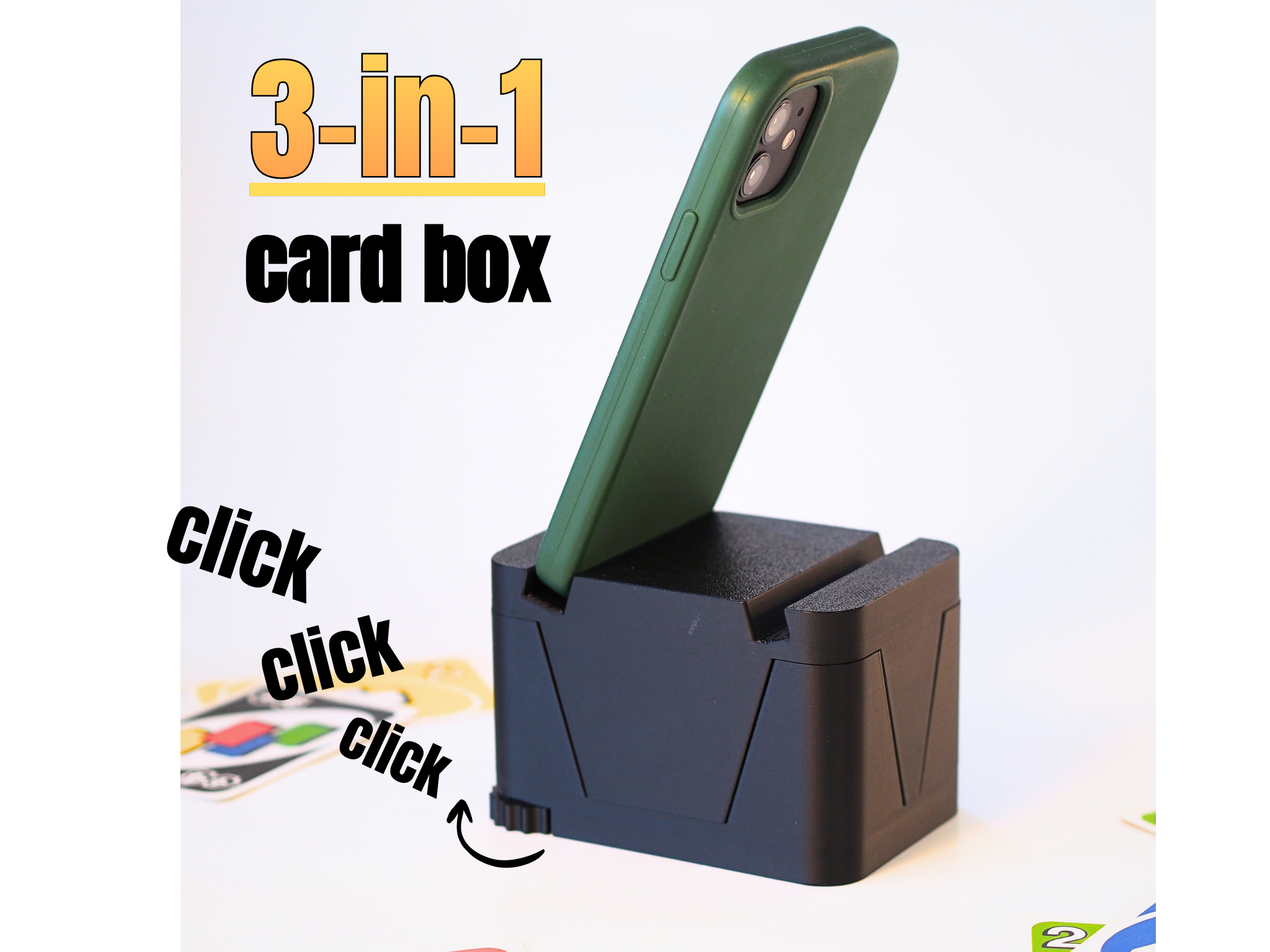 Miniatura 2 do modelo 3D Multifunctional Playcard Box  