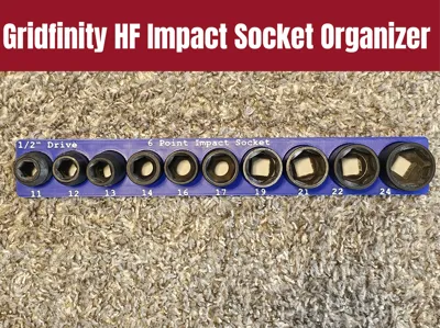 Gridfinity 1/2" Impact Socket Organizer (Metric)