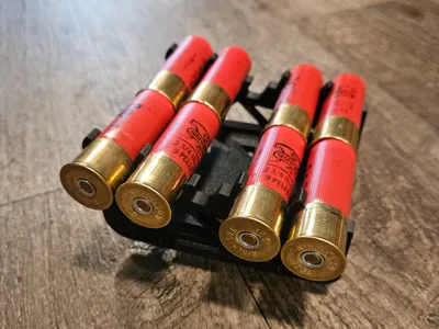 Quad Load Shotshell Caddie 100% 3D Printed 12ga
